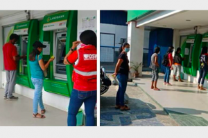 4Ps beneficiaries observe safety protocols during payouts