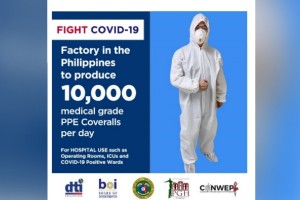 PH to produce 10K PPE coveralls daily starting next week