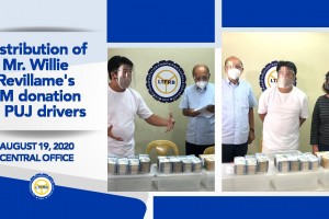 TV host Kuya Wil gives P5-M aid to over 3K PUJ drivers