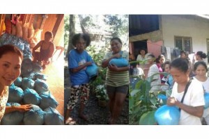 Ex-4Ps beneficiary shares rice packs to indigent neighbors