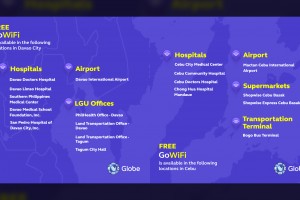 High-speed Wi-Fi available across Cebu City, Davao City
