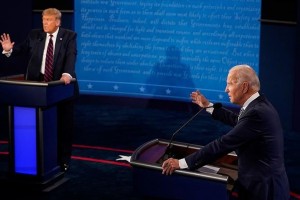 Trump, Biden lock horns in chaotic political debate