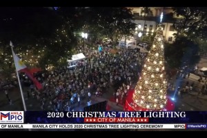 Giant Christmas tree ‘a symbol of hope' for Manileños