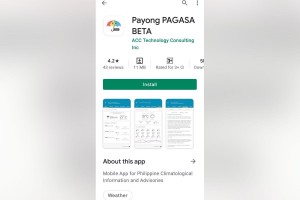 PAGASA chief urges inventors to develop simple weather app
