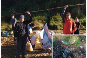 Volunteers’ cleanup trek nets 200 kilos of trash from Mt. Apo