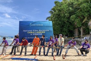 Converge ICT’s fiber cables land in Cebu