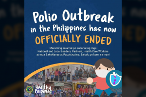 DOH, WHO say PH polio outbreak 'officially over'