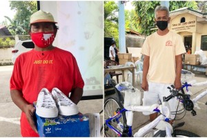 Tour guides, tricycle drivers in Southern Cebu thank Go for aid