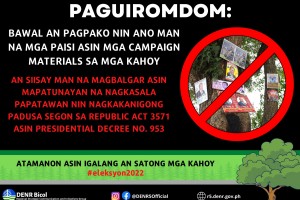 Poll bets reminded to post campaign materials in designated areas
