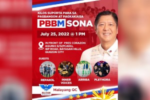 Watch party, street concert set for Marcos' 1st SONA