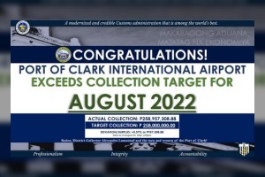 BOC-Port of Clark exceeds August target collection