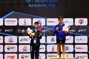 Cruz wins silver medal in World Table Tennis Youth competition
