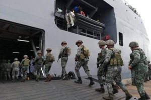 Sulu-based marine troops depart for Luzon assignment