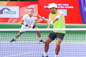 Alcantara captures third doubles title 