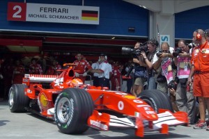 Schumacher's winning Ferrari sold for $14.8-M in Geneva