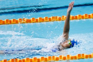 Swimmer Diamante pockets three gold medals