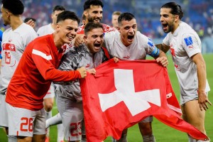 Switzerland defeats Serbia, advances to World Cup playoff