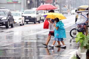 Scattered rain showers continue over most of PH