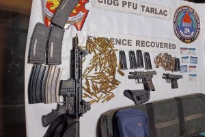 Police seize loose guns, ammo in Tarlac