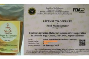 North Negros ARB coop obtains FDA license for tea production