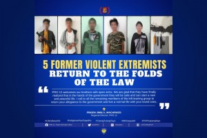 5 BIFF members yield, denounce extremism