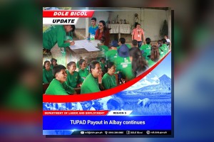 Albay villagers receive P2.4-M in wages for community work