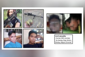 Slain suspect in Degamo killing identified as ex-rebel