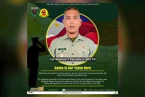 Army mourns death of soldier in Masbate clash