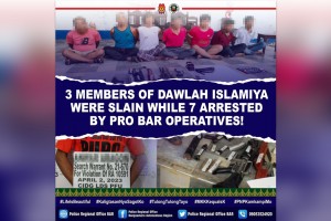 3 DI gunmen killed, 7 others nabbed in Lanao Sur