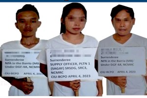 NPA supply officer, 2 others yield to Butuan cops, Army