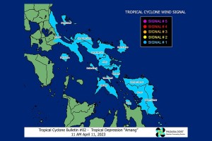 More areas placed under signal no. 1 due to TD Amang