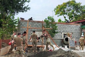 Balikatan 2023 constructs shelter for abused children in Antique