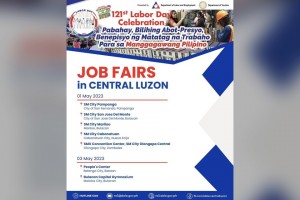 7 Labor Day job fairs set in C. Luzon