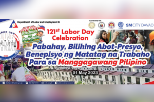 All set for Davao Kadiwa, jobs fair on Labor Day