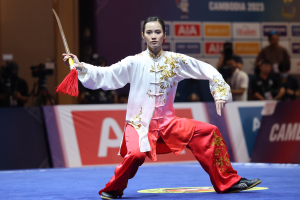 Wong delivers wushu gold in SEA Games