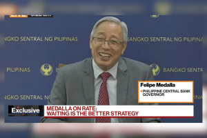 Best strategy on key policy rates is to wait - Medalla