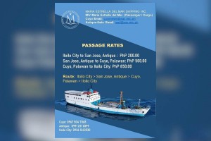 Antique-Palawan maritime route reopening to boost trade, tourism