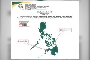 Red tide alert up in parts of Bohol, Zambo Sur