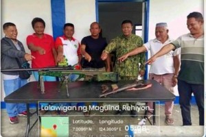 4 village heads yield guns to Maguindanao Norte police