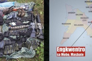 2 firearms, explosives seized in Masbate clash with NPA