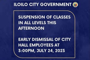 Iloilo City suspends classes due to Egay, 'habagat'