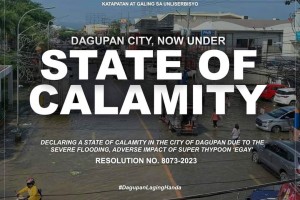 Dagupan City declares state of calamity due to Egay