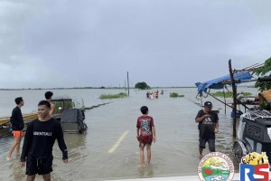 Flood alert up over parts of C. Luzon as Pampanga River swells