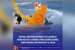 Royal Air PH to launch Hongkong-Davao route