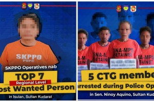 Cops nab wanted MILF member, 5 NPA rebels in S. Kudarat