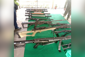 22 loose firearms, RPGs surrendered to Army in N. Cotabato