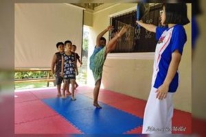 Ilocos Norte jin entices young neighbors into taekwondo