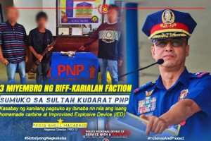  3 BIFF extremists, 3 NPA insurgents yield in S. Kudarat