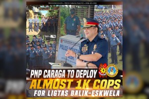 Almost 1K cops to secure opening of classes in Caraga