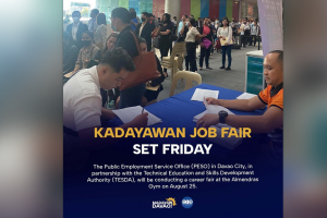 2K vacancies up for Kadayawan jobs fair on Aug. 25